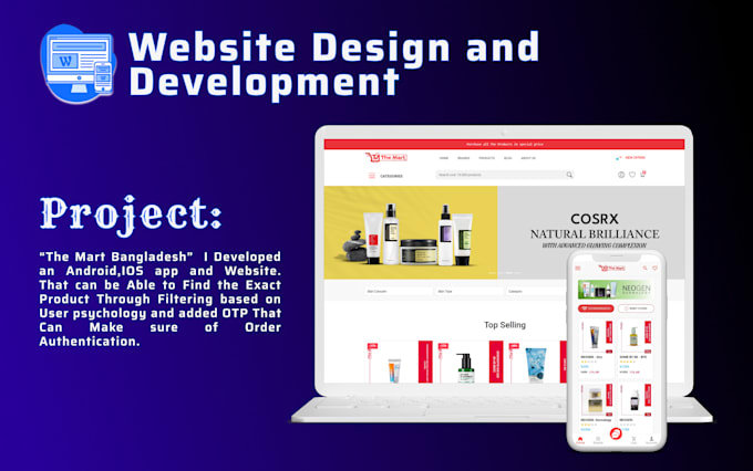 make your full website design and development