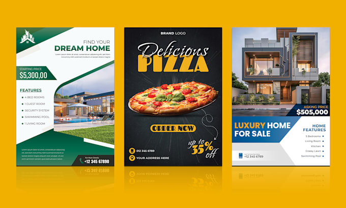 design professional flyer or poster