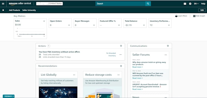 create set up amazon seller central account and listing, open amazon account