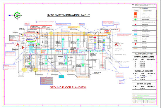 make hvac, mep, plumbing, electrical,  design and drawings