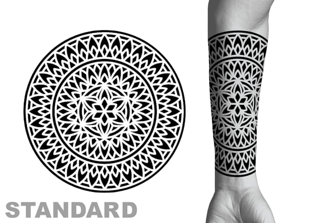 create mandala tattoo design