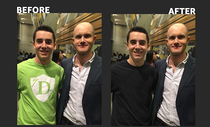 remove requested branding and logo from an image