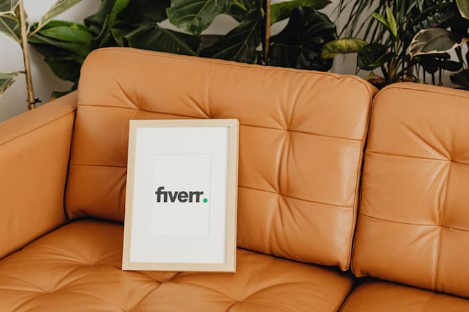 put your image, photo or logo into a frame poster mockup