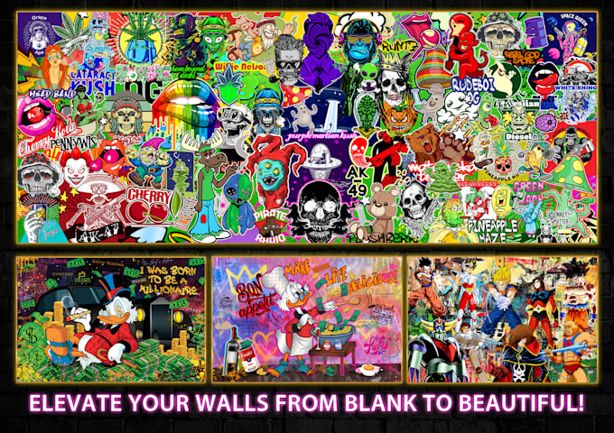 make modern canvas wall art and digital art designs