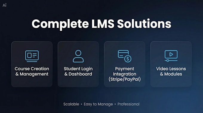 build lms, course website or online learning platform