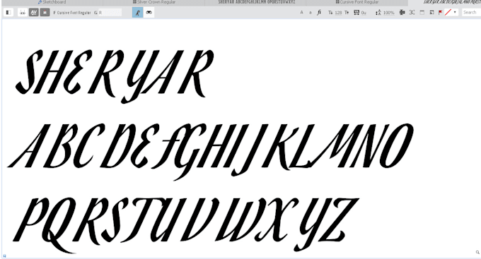 develop your own font design ttf or otf for your business