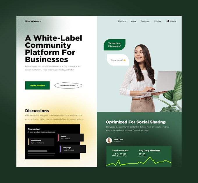 design landing pages and web themes in PSD, xd, or figma
