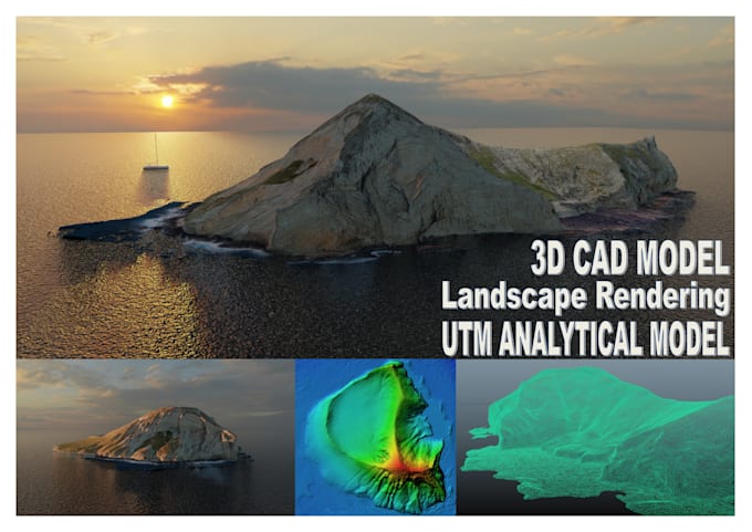 convert landscape to a 3d cad model