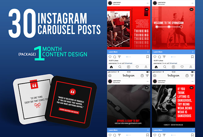 make monthly instagram carousel post and puzzle feed design