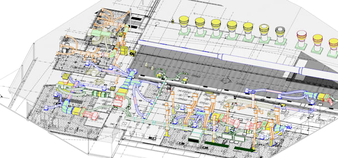 provide hvac shop drawings with revit mep, autocad