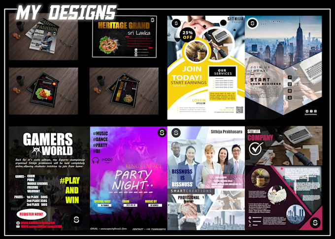 share your any link on social media platforms and design social media posts