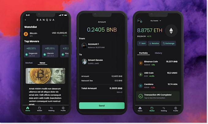 create a outstanding and modern mobile app design
