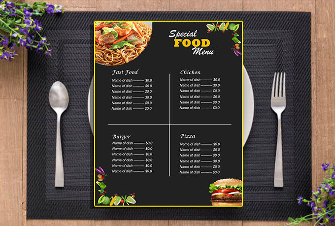 Food Menu File Design professional food menu, resturant and bar menu by Rownakhasan127 ...