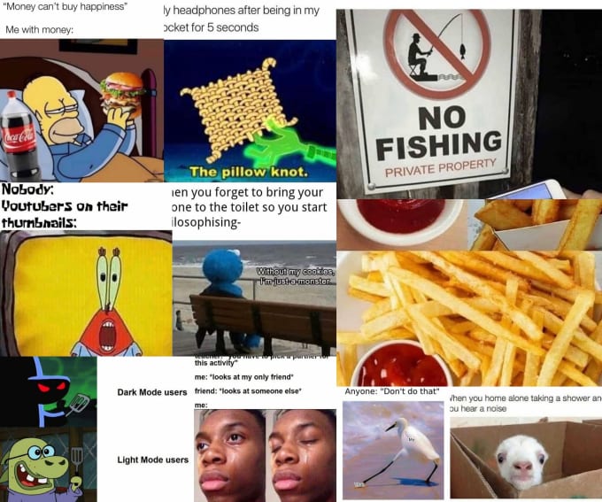 create 50 funny memes with your social media logo