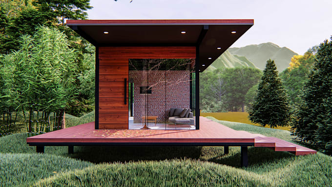 make model and design realistic render using d5