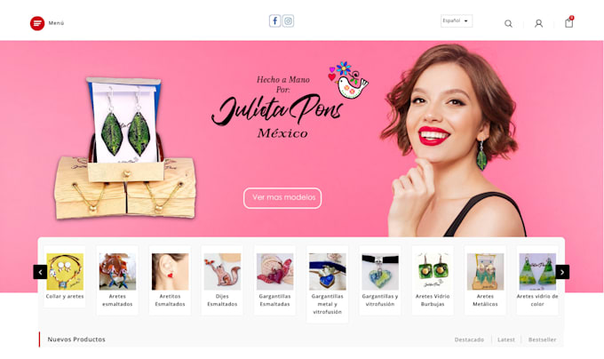 create a full profesional ecommerce website