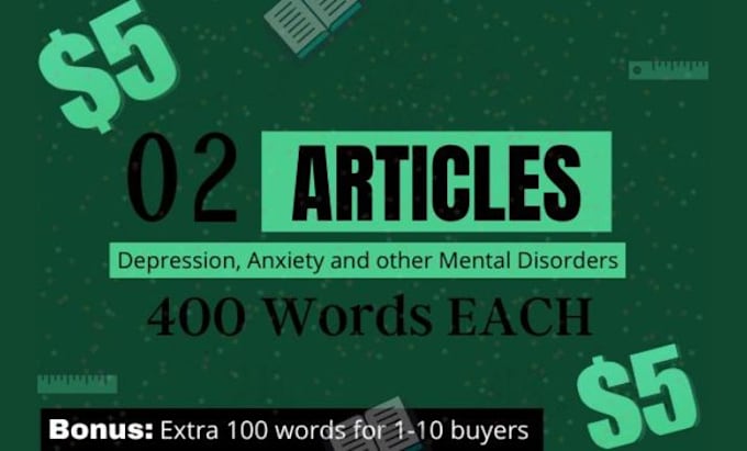 write articles related to mental health