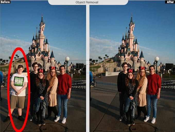 add or remove person, objects, change background photoshop