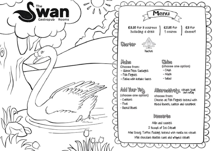 design kids menu for your restaurant