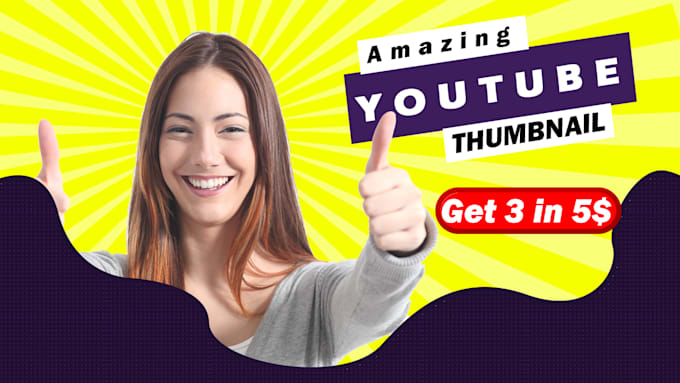 design amazing youtube thumbnail