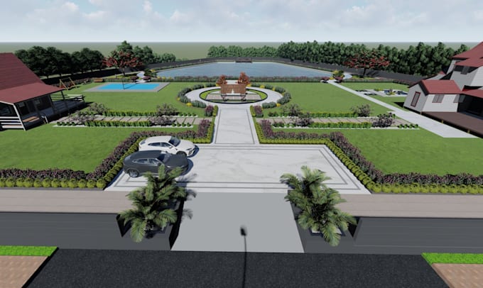 do landscape designing in 3d