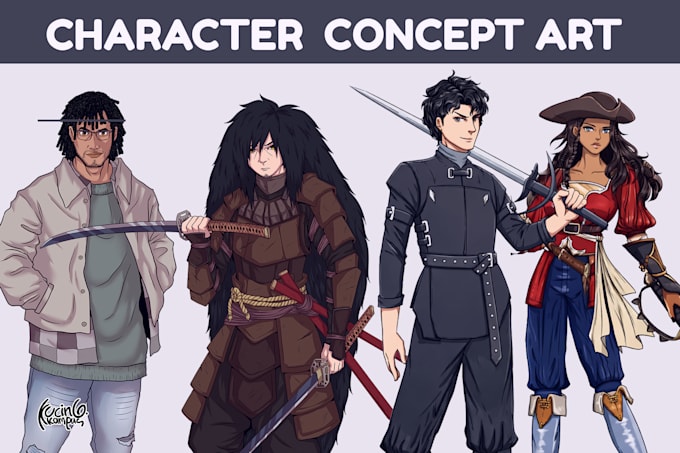design anime characters for games and webtoon