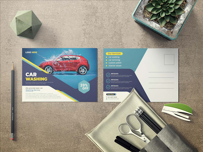 create a professional direct mail eddm or postcard design