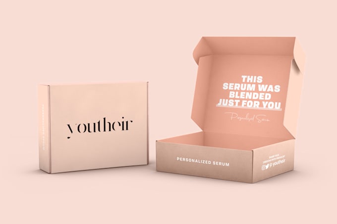 Create mailer box or subscription box design with 3d mockup by