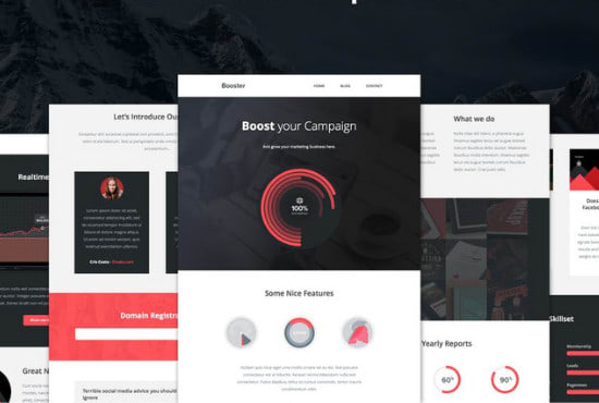 create professional HTML email template or news letters