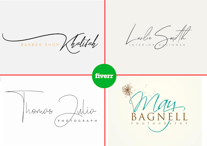make a pro handwriting signature logo, branding design