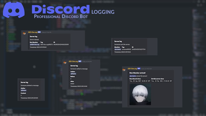 Create your own professional discord bot by Gid_dev | Fiverr