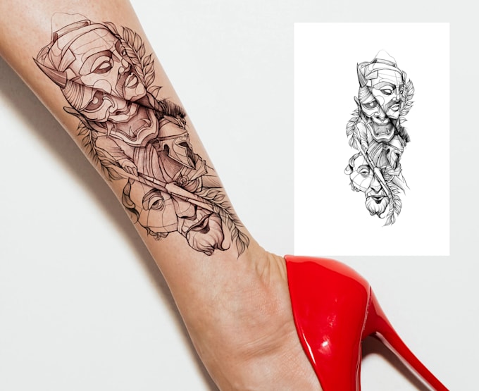 draw unique tattoo design