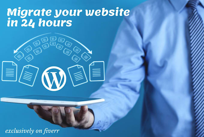 clone or migrate wordpress website, landing page