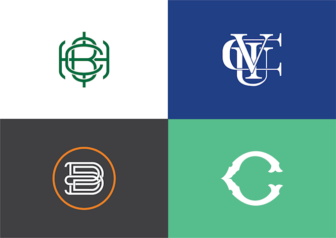 design custom luxury fashion monogram logo