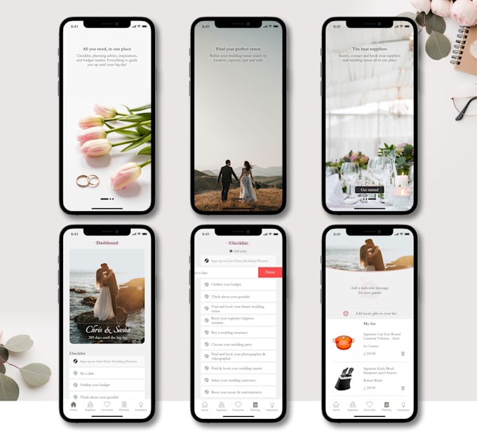 design modern app UI and interactive prototype