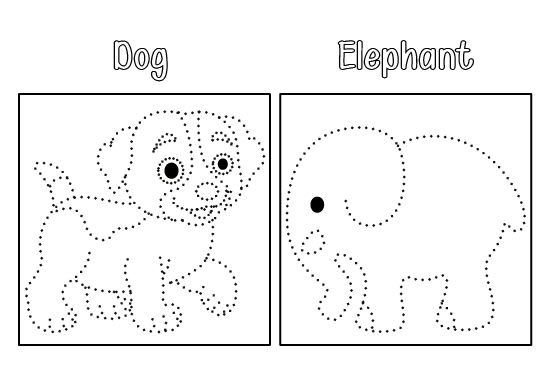creat a dot to dot pages or book for children