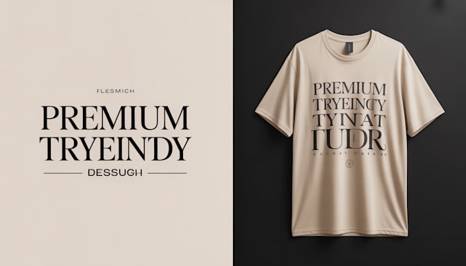 design trendy and modern t shirt for your brand