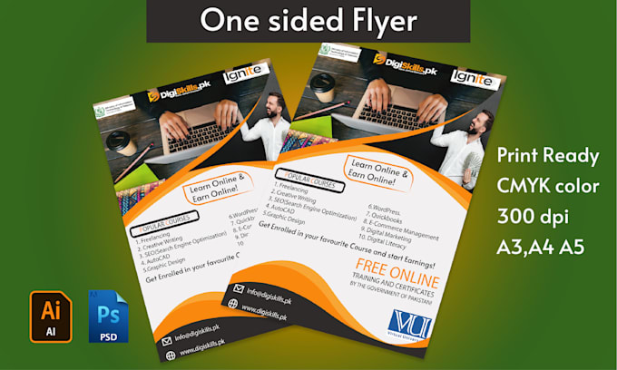 design trifold brochures and flyers