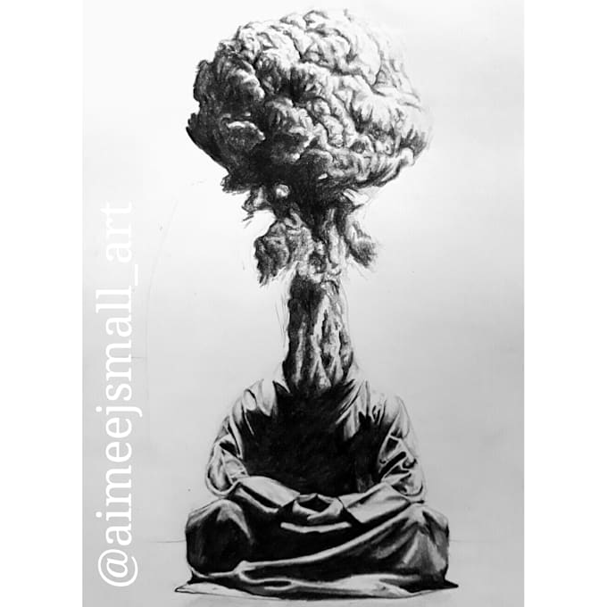 draw anything weird as pencil drawing or tattoo design