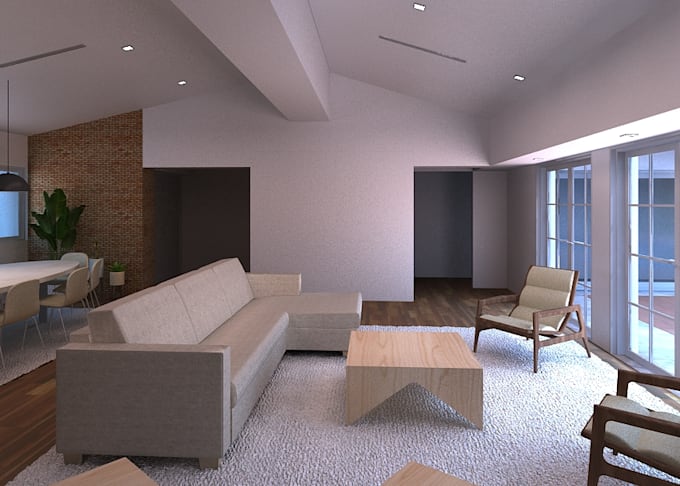 Do realistic interior design visualization, rendering by Fedeperge | Fiverr