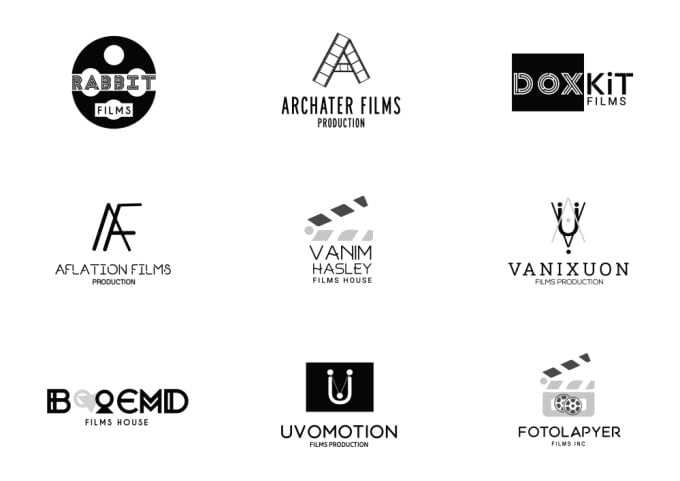 design a movie film production logo