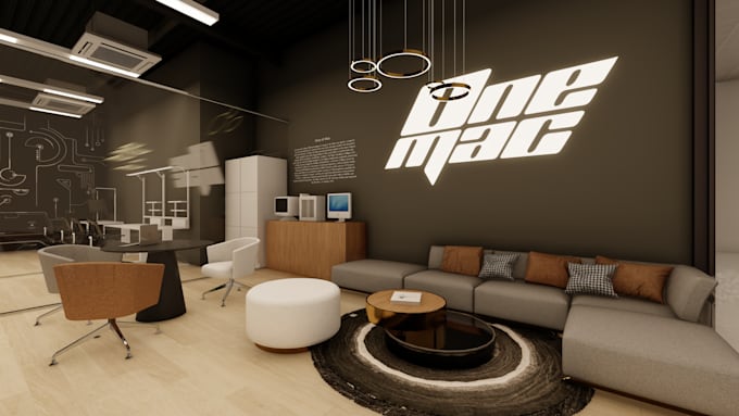 create interior design, 3d modeling and 3d rendering
