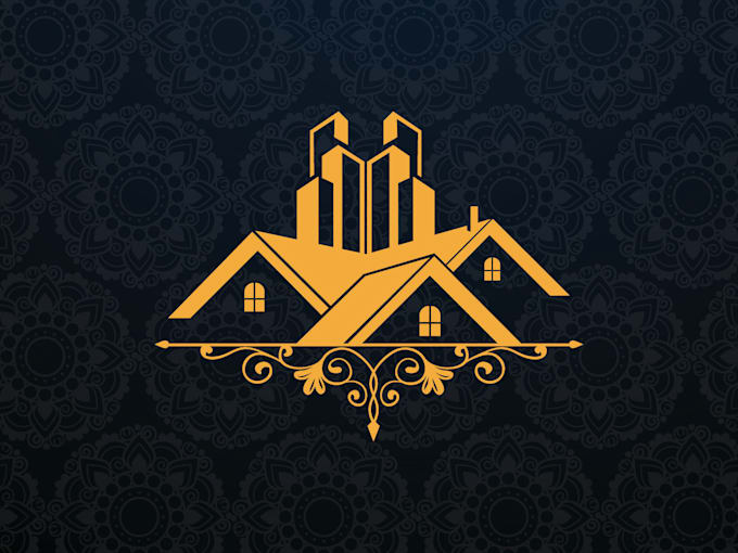 do modern luxury real estate, construction   logo in 24 hour