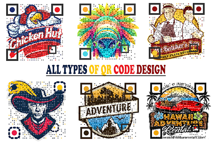 create all type of custom, dynamic qr code design with logo