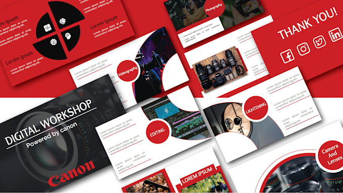 design creative, branded powerpoint presentations for your business and brand