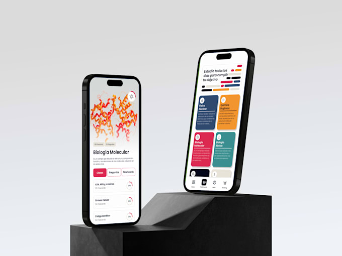 design a modern mobile app UI UX in figma with user flow
