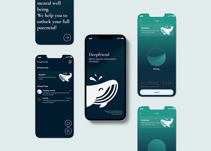 design your health, fitness or wellness mobile app UI UX in figma