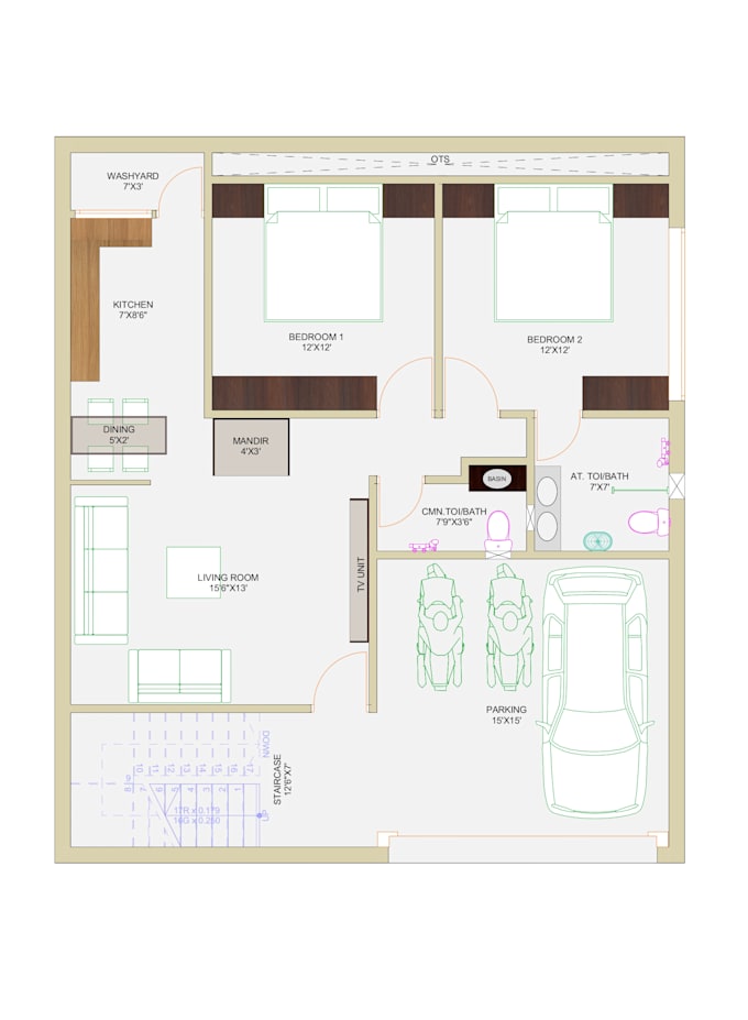 provide accurate floor plans, 3d render, interior designs