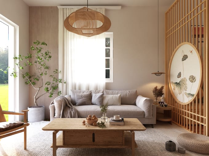 do interior design and exterior design with realistic 3d rendering
