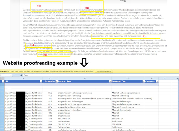 edit and proofread your german text or website perfectly